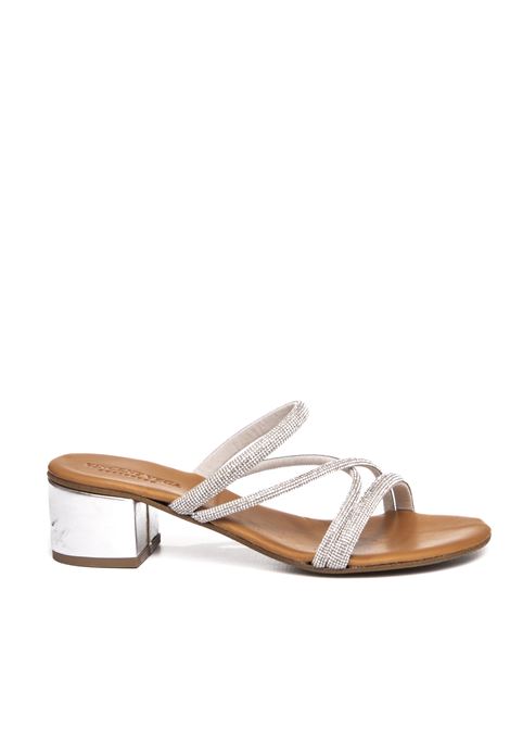 Silver 406 sandal VINCENT VEGA | PS406LAM-SILVER